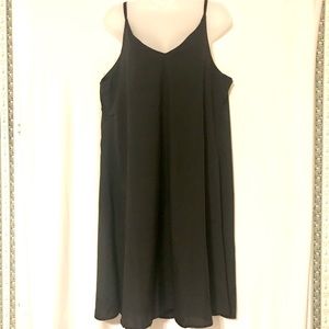 NWT Women’s Black Sleeveless Chiffon Dress- XL